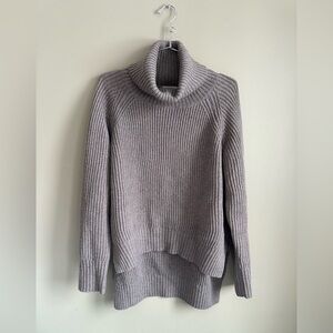Wilfred Heather Gray Cowl Neck Sweater
